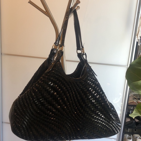 Cole Haan Genevieve Leather Weave Boho bag - Picture 2 of 6